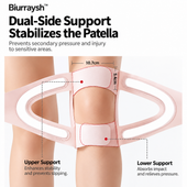 Biurraysh™ Open-Patella Knee Brace | Cross-Strap Support with Side Springs