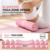 Biurraysh™ Solid-Core Foam Roller Set | Textured Roller, Massage Ball & Stick