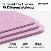 Biurraysh™ Double-Sided Non-Slip Yoga Mat | 6 mm Alignment Exercise Mat