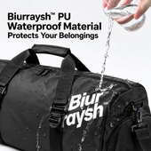 Biurraysh™ Wet-Dry Swim Duffel Bag | Gym Bag with Shoe Compartment