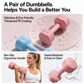 Biurraysh™ 2 kg Dumbbell Pair | Coated Hand Weights for Home Strength Training