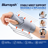 Biurraysh™ Dual-Splint Wrist Brace | Adjustable Breathable Wrist Support