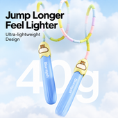 Biurraysh™ Kids’ Beginner Jump Rope | Colorful Segmented Beaded Skipping Rope