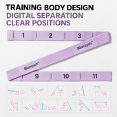 Biurraysh™ Level 8 Numbered Dance Stretch Band | Elastic Yoga Flexibility Strap